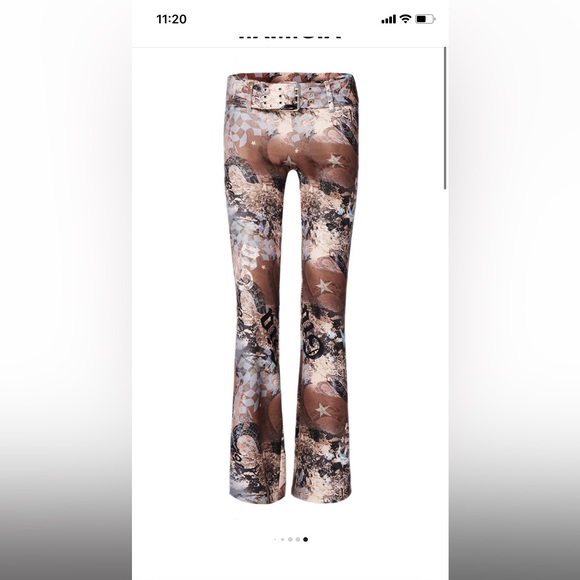 Mid-rise pant in star print custom designed by I.AM.GIA - Picture 7 of 7